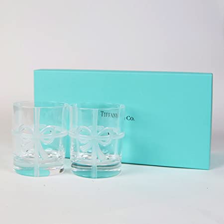 ra_ティファニー TIFFANYCo ボウ グラス セット コップ ペアグラス 2点セット215ml (名入れなし)