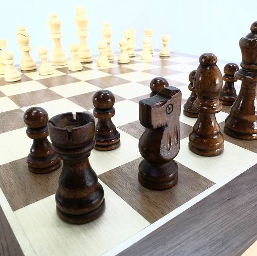 超特大 高級 木製 チェス セット 折りたたみチェスボード 39cm チェスセット CHESS SET HB-592 宅配便のみ 2