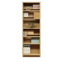【SALE:7/11 20:00 - 7/19 01:59】本棚 雑誌 日本製 おしゃれ 完成品 A4サイズ収納可 可動棚板8枚付き 幅60cm