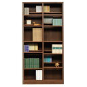 【SALE:7/11 20:00 - 7/19 01:59】本棚 雑誌 日本製 おしゃれ 完成品 A4サイズ収納可 可動棚板16枚付き 幅90cm