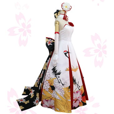 【サイズ有S-XL】セイバー FateGrandOrder/FGO saber 和風 鶴 花嫁 礼服 cosplay Saber コスプレ衣装 Saber コスチューム 学園祭 イベント 文化祭 仮装 変装 la050h2h2h2/代引不可 02P09Jul16