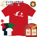 【おもしろ Tシャツ】クリスマス 恐竜 サンタクロース Tシャツ A | ●もれなく クリスマス トートバッグ プレゼント● S M L XL 3L 4L ジュニア キッズ 衣装 コスチューム サンタクロース コスプレ パーティ グッズ 仮装 Xmas プレゼント 贈り物 ギフト 面白 パロディ 親子