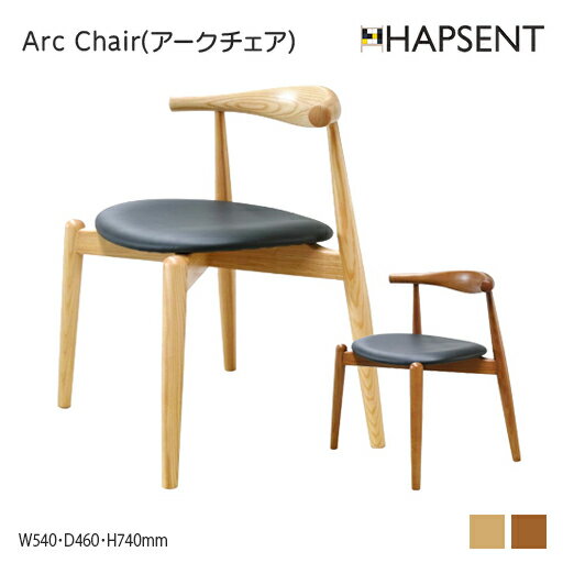 Arc Chair(アークチェア)　ダイニングチェア　テレワーク　浮遊感　コンパクト　カフェ　店舗　おしゃれ　シンプル　幅540　奥行き460　高さ740　CH-20DC　HAPSENT　ハプセント