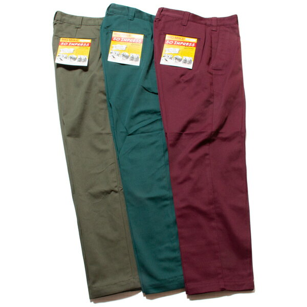 【セール30%OFF】 BIG MIKE ビッグマイク PIN TACK CHINO PANTS ワークパンツ チノパン