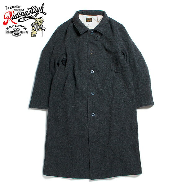 【セール30 OFF】 RIDING HIGH ライディング ハイ BULLDOG LABEL PAL COAT パル コート ウール ヘリンボーン