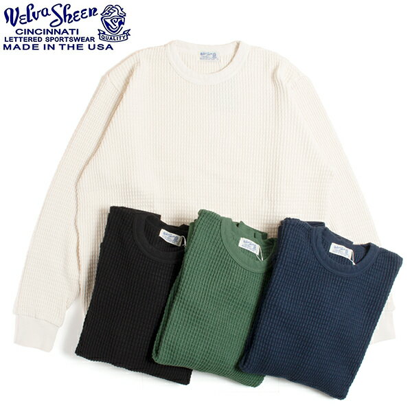 Velva Sheen ベルバシーン HEAVY oz THERMAL L/S C/N SET-IN SWEAT ヘビーオンス サーマル クルーネック スウェット