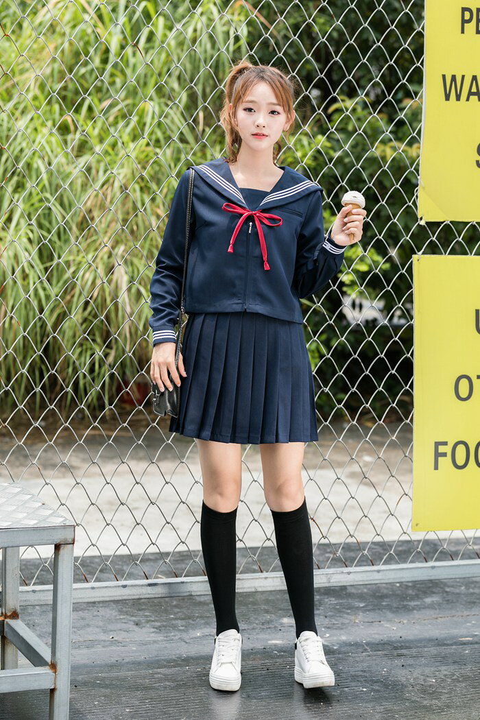 【Sサイズのみ】セーラー服 上下 3点セット ハロウィン コスプレ 女子制服 JK制服 ...