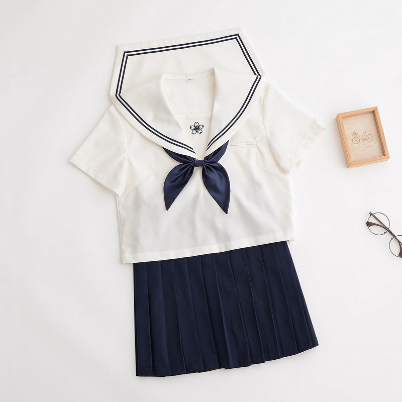 セーラー服 3点セット コスプレ 衣装 学生服 半袖 女子制服 JK制服 女子制服 高校生 大人 大きいサイズ おしゃれ 紺 S -XXL 文化祭 JK制服 可愛い コスチューム衣装 イベント祭り 高校生 女子制服 Osaka haru 3