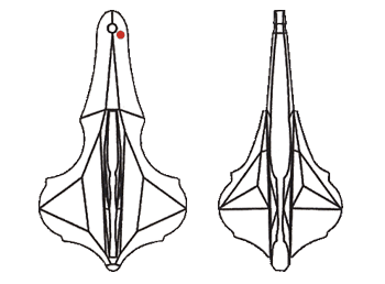 ��Nouveau Pendeloque ���󥭥�å��㡼�ۡ�50��29��24mm�ˡ�����̵���� | ���󥭥�å��㡼 ���ꥹ���륬�饹 ���ꥹ���� �ץ쥼��Ȥ䥮�եȤ˥��󥭥�å��㡼