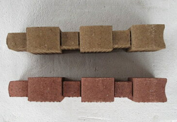 だんだん花だん レッド ストレート ×20個(N96153) 花壇 ブロック 花壇材 擬木 花壇まわり 縁 縁取り 土留 土留めリアル 腐らない エクステリア 丈夫 高耐久 庭 ガーデン ガーデニング 送料無料 nxt