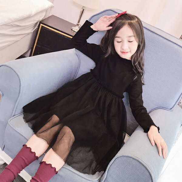 子供 ドレス　子供　ワンピース 女の子 子供 キッズ 秋服　冬用 フォーマルワンピースのサムネイル