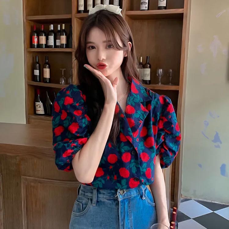 ハワイシャツ シャツ 半袖 柄シャツ おしゃれ 夏 春 ブラウス 半袖シャツ ブラウス レディース カジュアル 韓国ファッション アロハシャツ トップス 春服 夏服 襟 シャツ 韓国 アロハ 涼しい 涼感 開襟 速乾 通気性 超軽量 UV対策 ビーチウェア 花柄