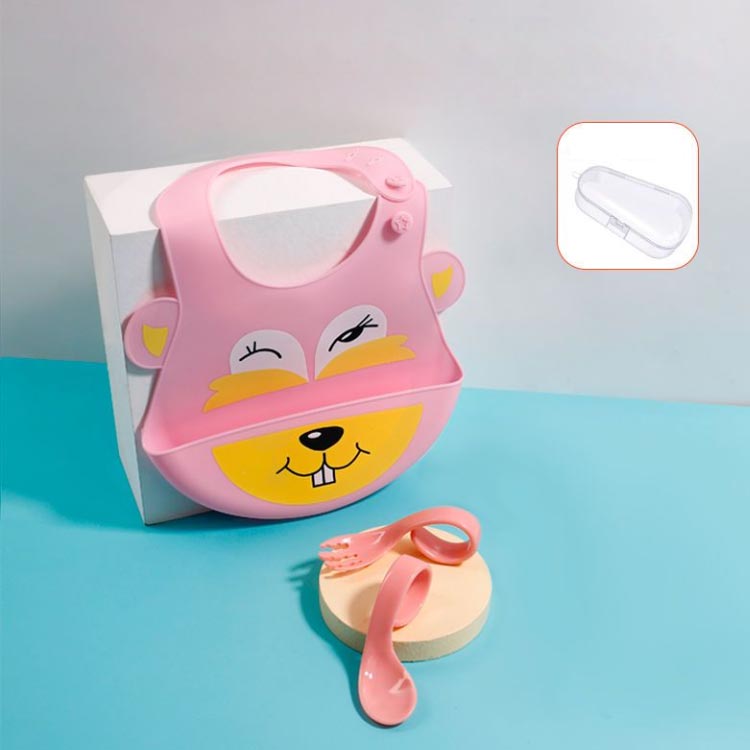 離乳食はじめてセット 持ちやすい 4点セット 子供 スプーン お食事エプロン 収納ケ...