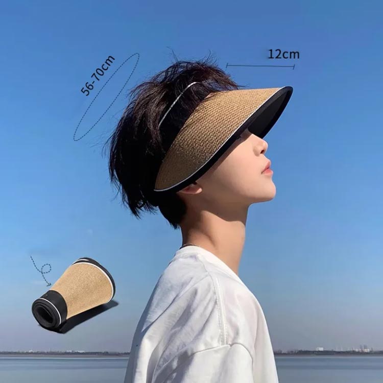調節可能 uv 夏 日よけ帽子 折りたたみ 麦わら帽子 メンズ つば広 サンバイザー レディース ペーパーハット ハット ペーパー UVカット リゾート 農作業 日よけ 帽子 ストローハット ガーデニング 麦わら ゴルフ 釣り おしゃれ UV対策 紫外線対策 通気性 サンバイザー