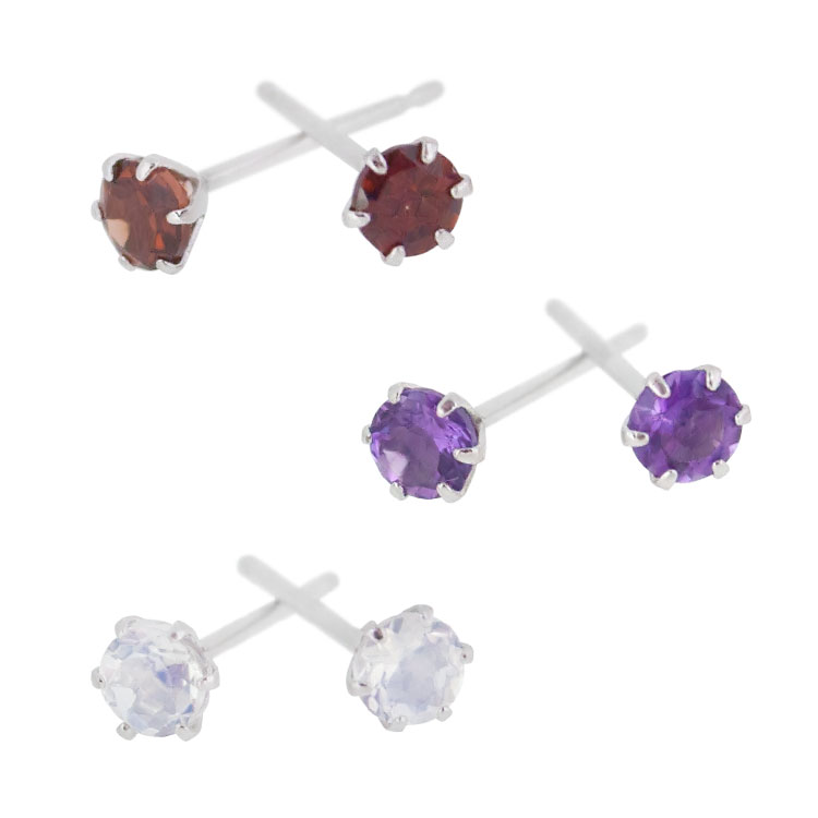 ピアス レディース Pt900 プラチナ 選べる12種類 誕生石 3mm ファッション ジュエリー アクセサリー ピアス【送料無料】【SS4】【MA】【ギフト ...
