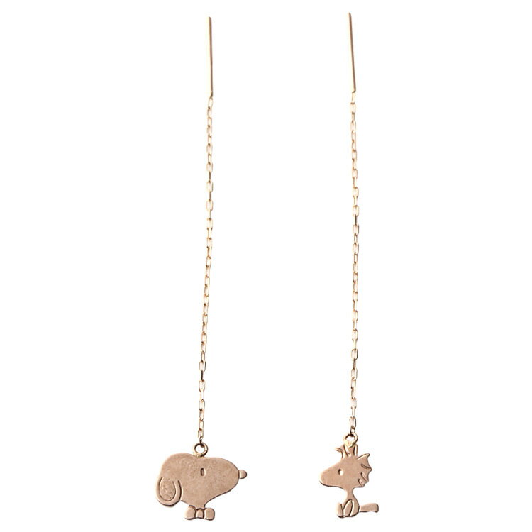 スヌーピー アメリカンピアス SNOOPY PEANUTS スヌーピー＆ウッドストック K10PG ピンクゴールド ジュエリー レディース アクセサリー ピアス GPP20025 正規品【送料無料】【bj】【母の日 ギフト】スヌーピー グッズ 大人 向け【P02】【GWポイント2倍】
