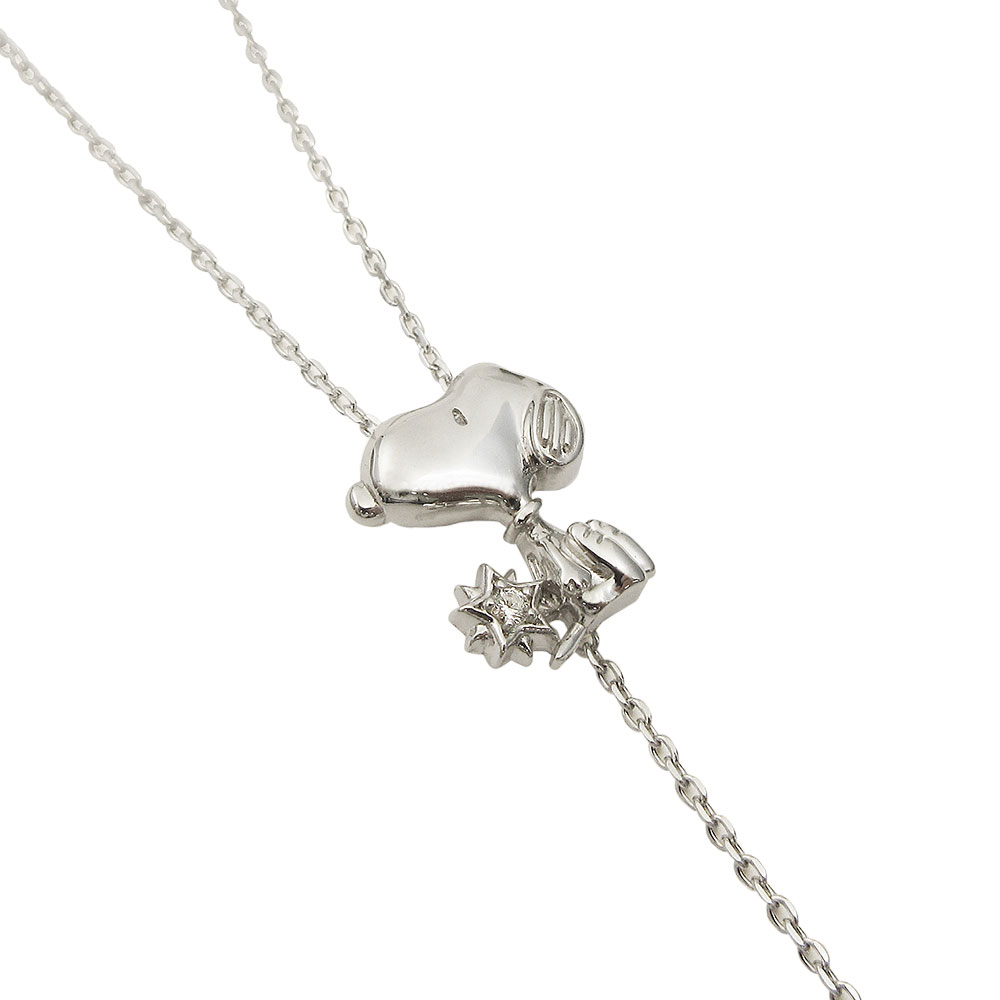 スヌーピー ネックレス SNOOPY PEANUTS スヌーピー＆スター Y字ペンダント シルバー ジュエリー レディース アクセサリー ペンダント ネックレス KNIL0029 正規品【送料無料】【bj】【母の日 ギフト】スヌーピー グッズ 大人 向け【P02】【GWポイント2倍】