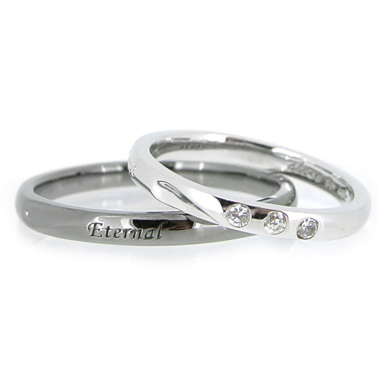 ペアリング 指輪 クロストゥーミー close to me ブルー ダイヤ CZ ハート シルバー アクセサリー カップル ペア リング メッセージ入り SR1...