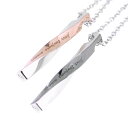 【5%OFFセール】ペアネックレス クロストゥーミー close to me ツイスト シルバー アクセサリー カップル ペア ペンダント ネックレス メンズ ...