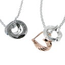 【5%OFFセール】ペアネックレス クロストゥーミー close to me シルバー ハート ブルーダイヤモンド カップル ペア ペンダント ネックレス メン...