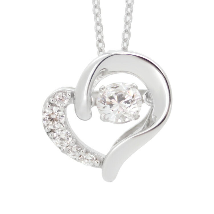 ネックレス レディース シェリ Cheri close to me ハート ダンシングストーン スーパーCZ シルバー ジュエリー アクセサリー レディース ペンダント ネックレス SN37-036【送料無料】【tri】【P05】【ギフト プレゼント】【ラッピング無料】