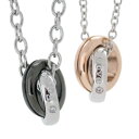 【5%OFFセール】ペアネックレス ステンレス クロストゥーミー エスティー close to me st CZ アクセサリー カップル ペア ペンダント ネッ...