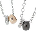 【5%OFFセール】ペアネックレス ステンレス クロストゥーミー エスティー close to me st ダイヤモンド アクセサリー カップル ペア ペンダン...