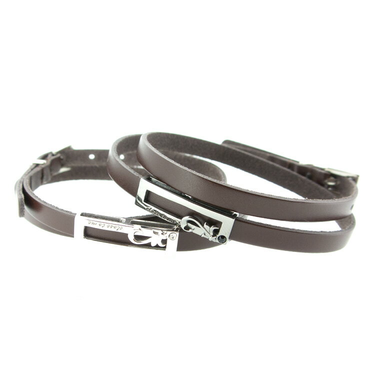 ペアブレスレット レザー クロストゥーミー close to me ハート スワロフスキー シルバー アクセサリー カップル ペア ブレスレット SBR13-0...