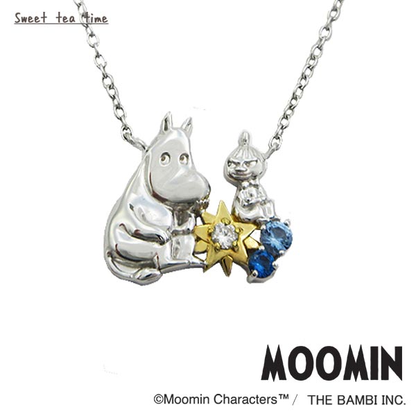 楽天ジュエリー時計通販Sweet tea timeムーミン ネックレス レディース MOOMIN ムーミン＆リトルミイ スター シルバー ファッション ジュエリー アクセサリー ペンダント MLNSK0001 正規品 ムーミン グッズ 大人 向け【送料無料】【bj】【P02】【ギフト プレゼント】