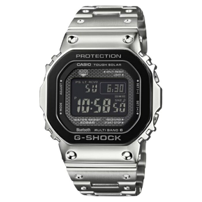 【SALE★20％OFF】カシオ Gショック 腕時計 メンズ CASIO G-SHOCK ジーショック 時計 電波ソーラー ウオッチ フルメタル GMW-B5000BT-1JF 山形カシオ Made in Japan 国内正規品【送料無料】【ギフト プレゼント】【ラッピング袋無料】【20s】
