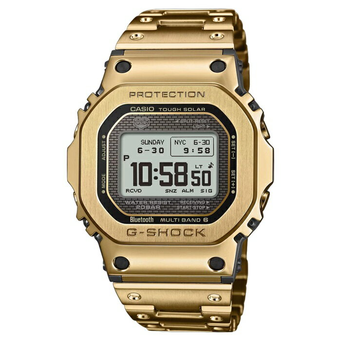 カシオ Gショック 腕時計 メンズ CASIO G-SHOCK FULL METAL ジーショック フルメタル 時計 電波ソーラー Bluetooth ウオッチ GMW-BZ5000GD-9JF 山形カシオ Made in Japan 国内正規品【送料無料】【ギフト プレゼント】【クリスマス ラッピング袋無料】【20s】