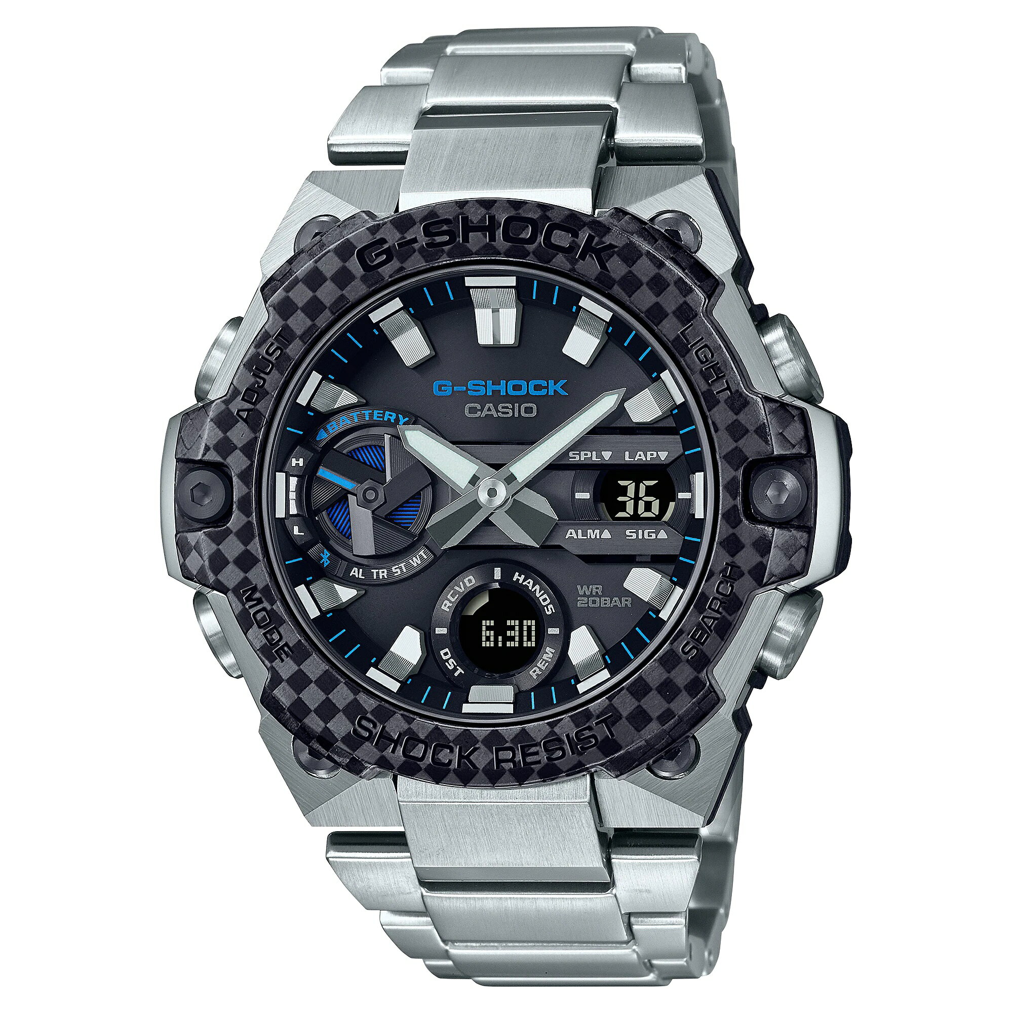  Gå ӻ  CASIO G-SHOCK å  å G-STEEL Carbon Core Guard ܥ󥳥 Bluetooth 顼 å GST-B400XD-1A2JF ʡ̵ۡڥե ץ쥼ȡ