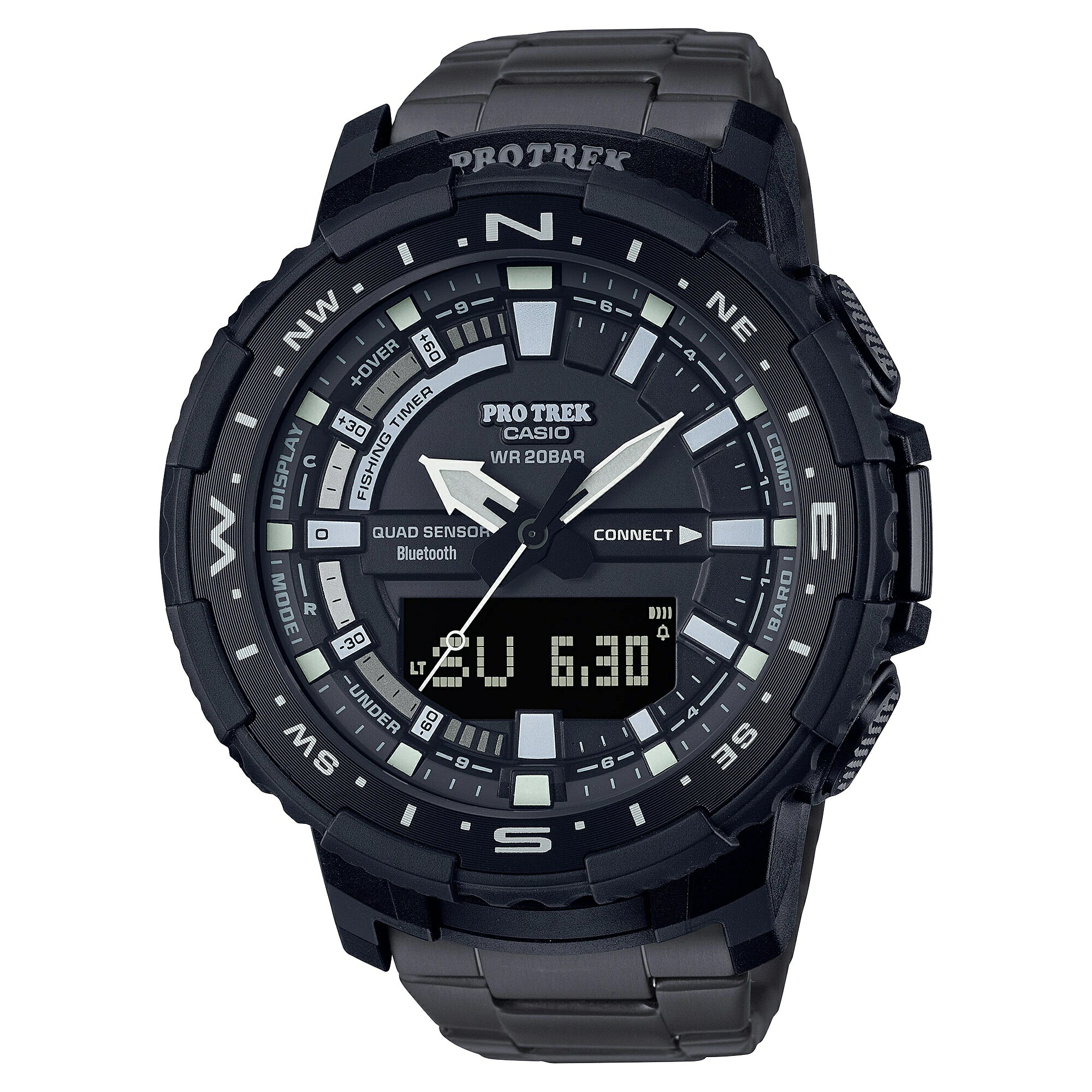 カシオ プロトレック 腕時計 メンズ CASIO PRO TREK 時計 ウオッチ Angler Line アングラーライン Bluetooth アウトドアギア PRT-B70YT-1JF 国内正規品 ウォッチ【送料無料】【ギフト プレゼント】