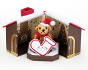 【クリスマス専用☆ラッピング】クリスマス ギフトボックス ケース くま サンタクロース 暖炉のある家 Sweet Home christmas Xmas クリスマス ラッピング