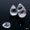 パワーストーン 水晶 ドロップカット 多面カット 変形 ロッククリスタル バラ売り 粒売り 天然石 ビーズ ブレスレット アクセサリー パーツ ハンドメイド【メール便対応】