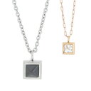 ペアネックレス ステンレス クロストゥーミー エスティー close to me st CZ アクセサリー カップル ペア ペンダント ネックレス SN11-0...