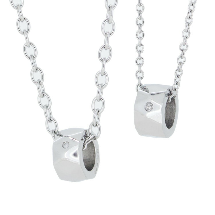 ペアネックレス ステンレス クロストゥーミー エスティー close to me st ダイヤ アクセサリー カップル ペア ペンダント ネックレス SN11-...