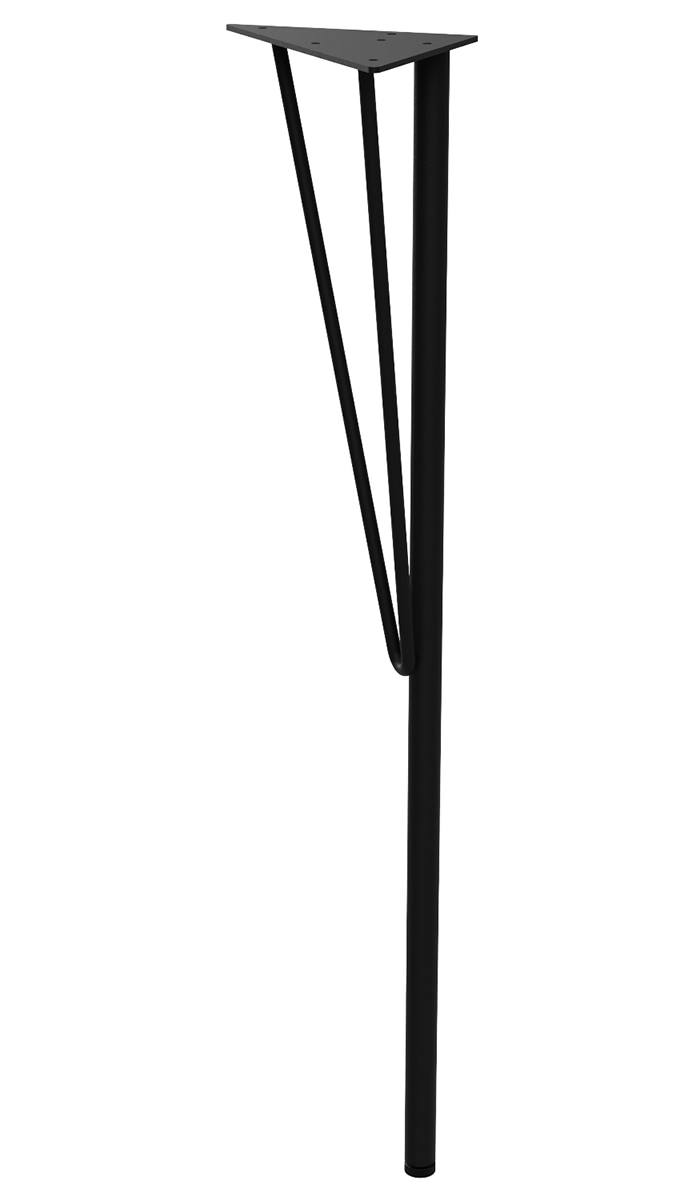 【公式】LABRICO ラブリコ スチールテーブル脚 DIY TABLE LEG 黒 ブラック 高さ68cm~69cm 1本売り WTK-1