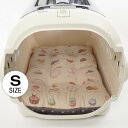 縁無し クッション ベッド マカロンベージュドットラベンダー Sサイズ / ヘレンズ ペットベッド 犬 猫 キャンピング ペット クレートマット クレートクッション クレートベッド