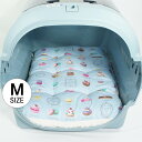 縁無し クッション ベッド マカロンブルーファー Mサイズ / ヘレンズ ペットベッド 犬 猫 キャンピング ペット クレートマット クレートクッション クレートベッド