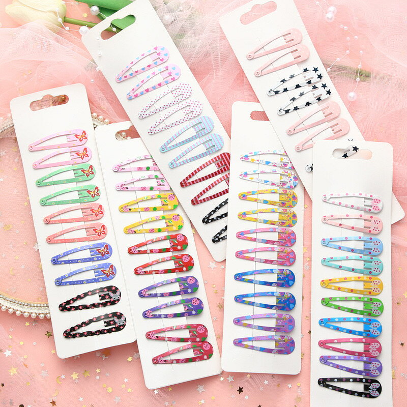 【買い物マラソンセール】パッチン留め ヘアクリップ ヘアピン 【10ヶ】ヘアアクセサリー　髪留め ヘアアレンジ シンプル パッチンどめ 子供 女の子 花 ミニ プチプラ パッチン ピン　ヘアアクセ キッズ　お呼ばれ　前髪留め　髪飾り シンプル　キュート　大人
