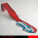 真っ赤な歯ブラシを浮き上がらせた面白いデザイン。半透明のブルーの歯磨きチューブがついています。☆立体裁断ネクタイ/面白いネクタイ/歯ブラシ