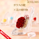 \クーポン配布/ 母の日 ギフト プリザーブドフラワー ガラスの靴 誕生日 結婚祝い 退職祝い 母の日 カーネーション バラ プレゼント 贈り物 おしゃれ 結婚記念日 報 結婚式 女性 花 バラ プロポーズ お祝い 贈り物 バレエ ピアノ 発表会 靴 ハイヒール シンデレラ