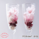 \クーポン配布/ グラス プリザーブドフラワー 【1個入り】ギフト プレゼント さくら 桜 ギフト ホワイトデー 送料無料 グラスrimo プレゼント 入学 卒...