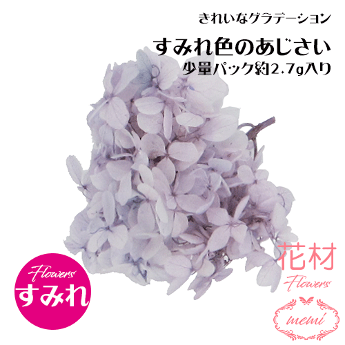 ＼クーポン配布／ ハーバリウム 花材 小分け あじさい すみれ 少量パック 約2.7～3g 【メール便送料無料】カラフル フラワー プリザーブドフラワー ドライフラワー プリザーブドフラワー ギフト 花 小分け花材 楽天ランキング1位