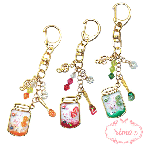 \クーポン配布/ ジャムチャーム 1個入り キーホルダー プレゼントに人気 メール便で送料無料