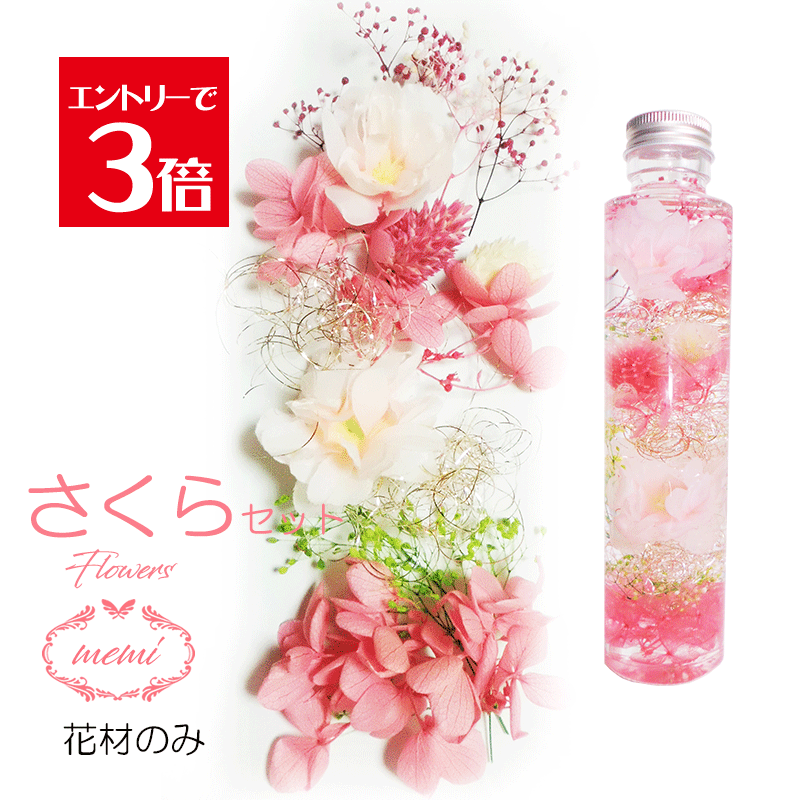 ＼クーポン配布／ ハーバリウム 桜 さくら 花材 セット キット 【花材のみ】 送料無料 ハーバリウムキット プリザーブドフラワー 入学 卒業 お祝い 植物標本 手作り 初心者 プリザーブド ドライフラワー 誕生日プレゼント 結婚 ギフト ホワイトデーの商品画像