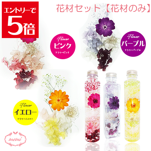 ＼クーポン配布／ ハーバリウム 【花材のみ】 かわいい お花 花材 セット キット 送料無料 ハーバリウ..