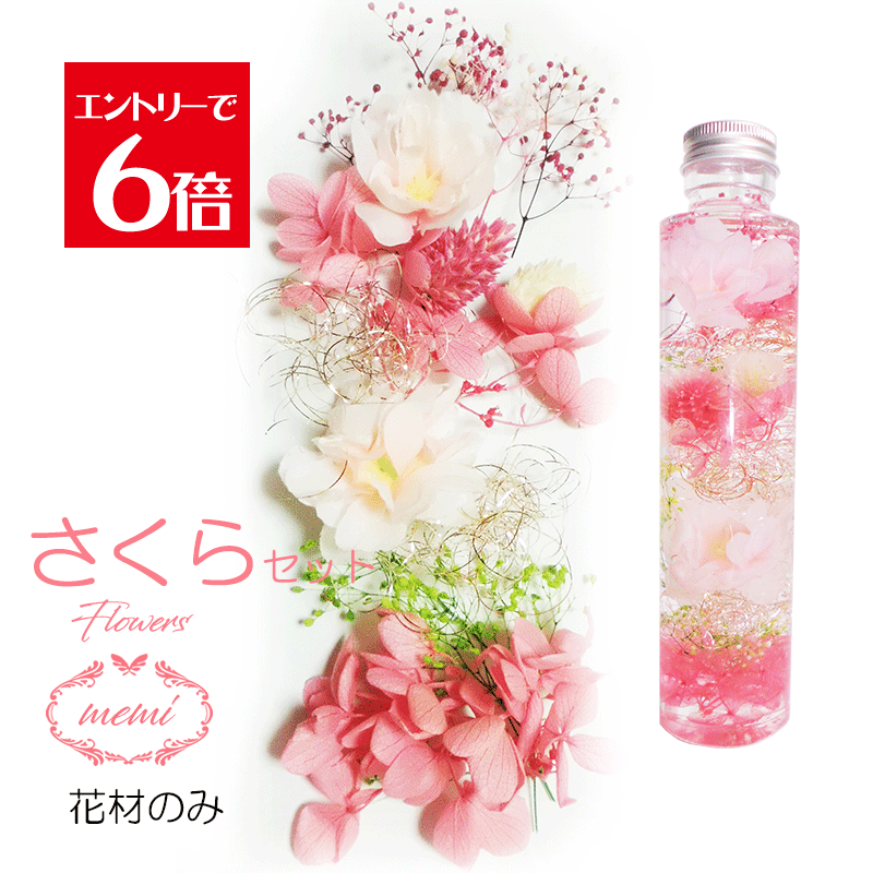 ＼クーポン配布／ ハーバリウム 桜 さくら 花材 セット キット 【花材のみ】 送料無料 ハーバリウムキット プリザーブドフラワー 入学 卒業 お祝い 植物標本 手作り 初心者 プリザーブド ドライフラワー 誕生日プレゼント 結婚 ギフト ホワイトデー