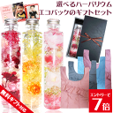\クーポン配布/ ハーバリウム ギフト ミニエコバック コンビニエコバック セット 敬老の日 初盆 誕生日 プレゼント プリザーブドフラワー 送料無料 お祝い ...